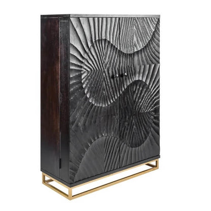 handcrafted premium wooden bar cabinet
