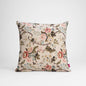 Amour Beige Linen Pillow Cover | Vintage Rose Print | 16×16, 18×18 & 12×30 inches