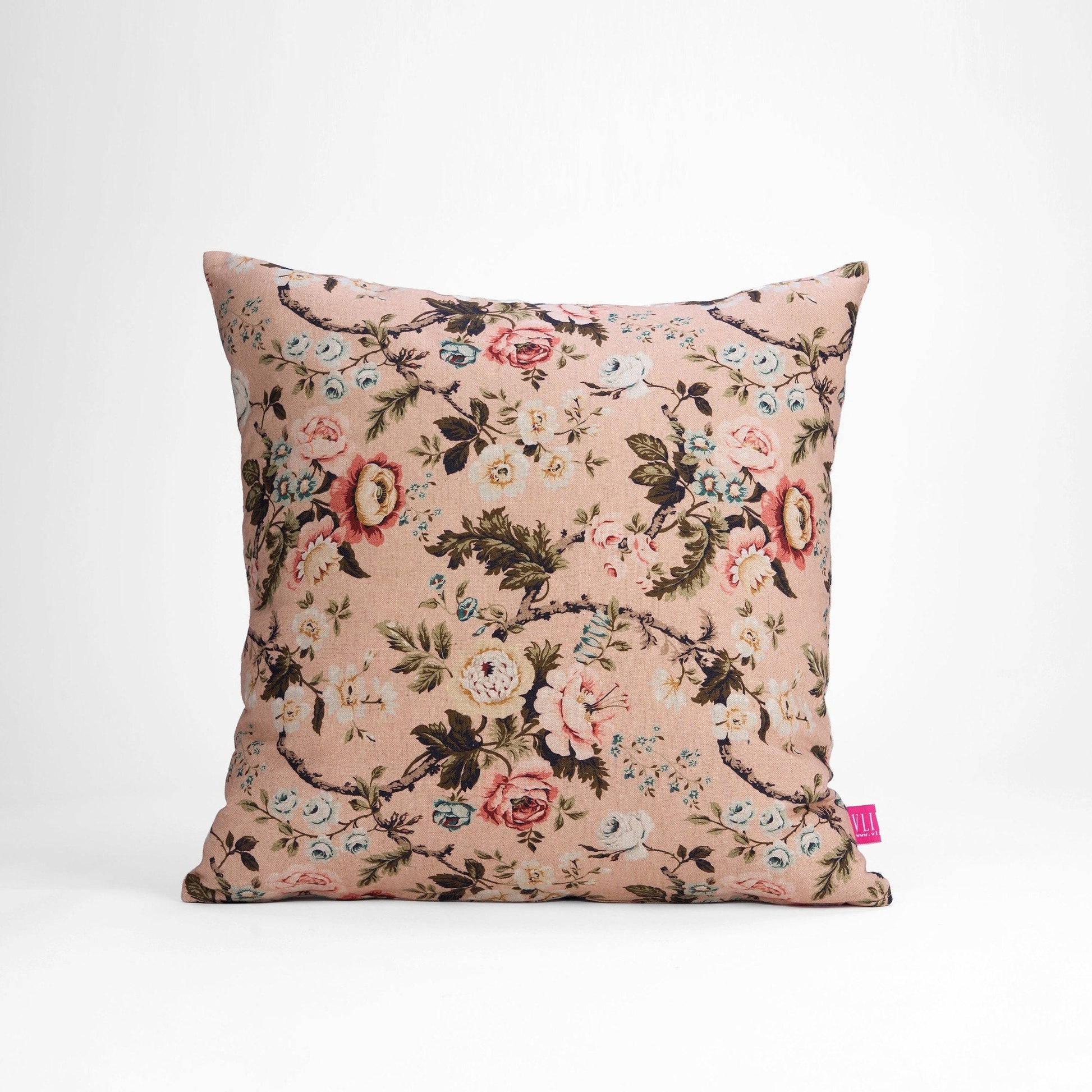 AMOUR Blush Linen Pillow Cover Vintage Rose Reversible 4 Sizes