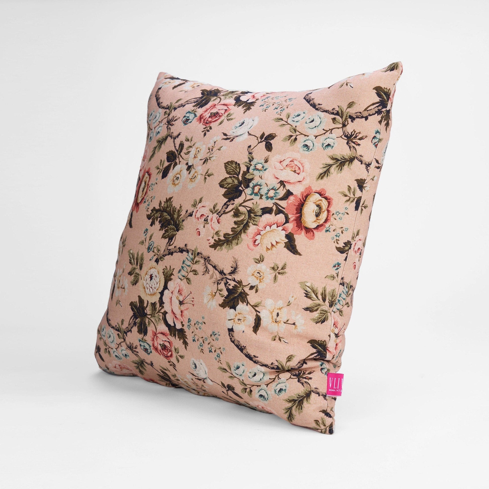 AMOUR Blush Linen Pillow Cover Vintage Rose Reversible 4 Sizes