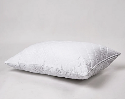 White quilted cotton Pillow protectors with zipper closure, all sizes available