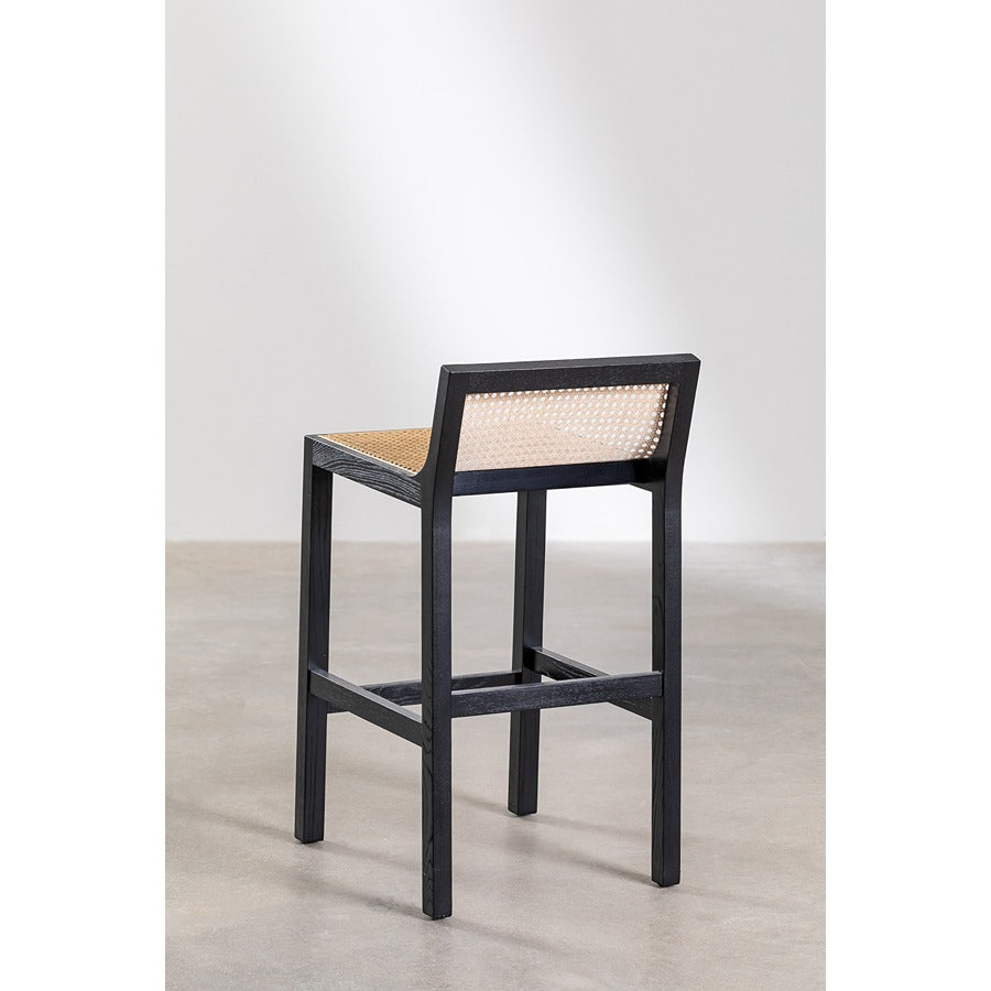 Rattan High Bar Stool