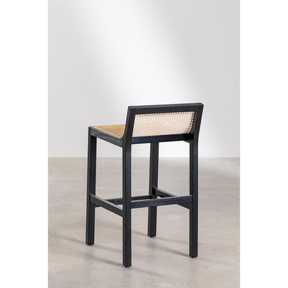 Rattan High Bar Stool