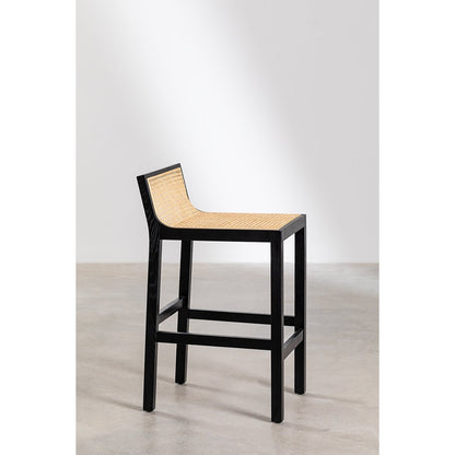 Rattan High Bar Stool