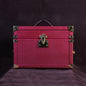 Maroon Glory Premium Leather & Brass Jewelry Trunk – Elegant Storage