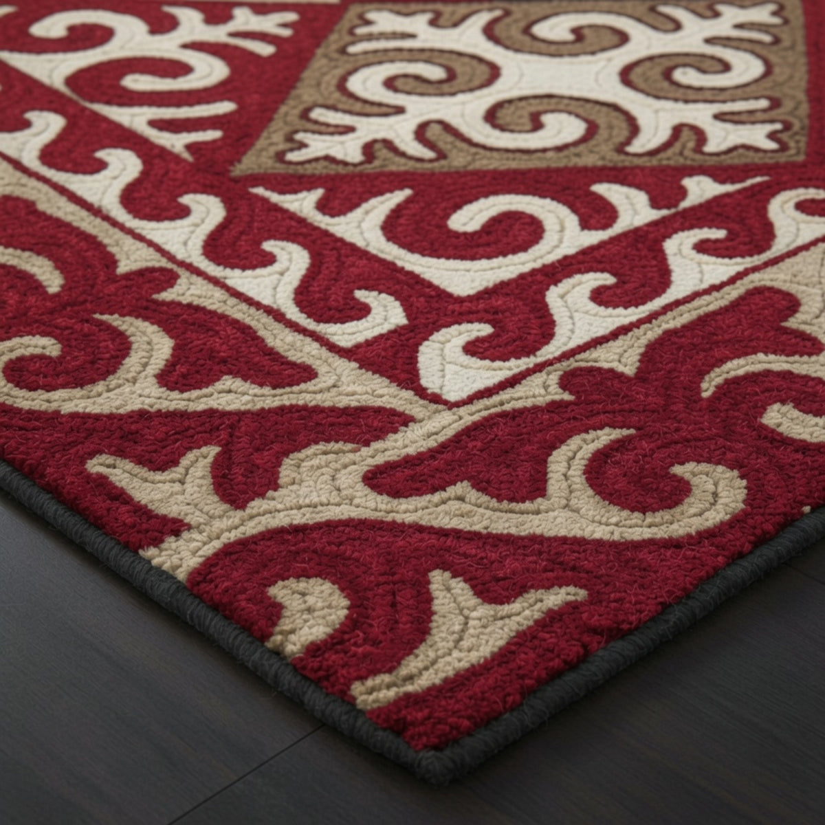 Shyrdak Hand Tufted Wool Viscose Blend Carpet
