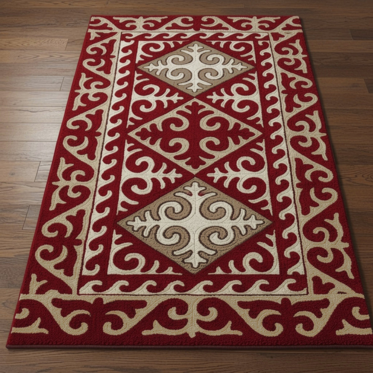 Shyrdak Hand Tufted Wool Viscose Blend Carpet