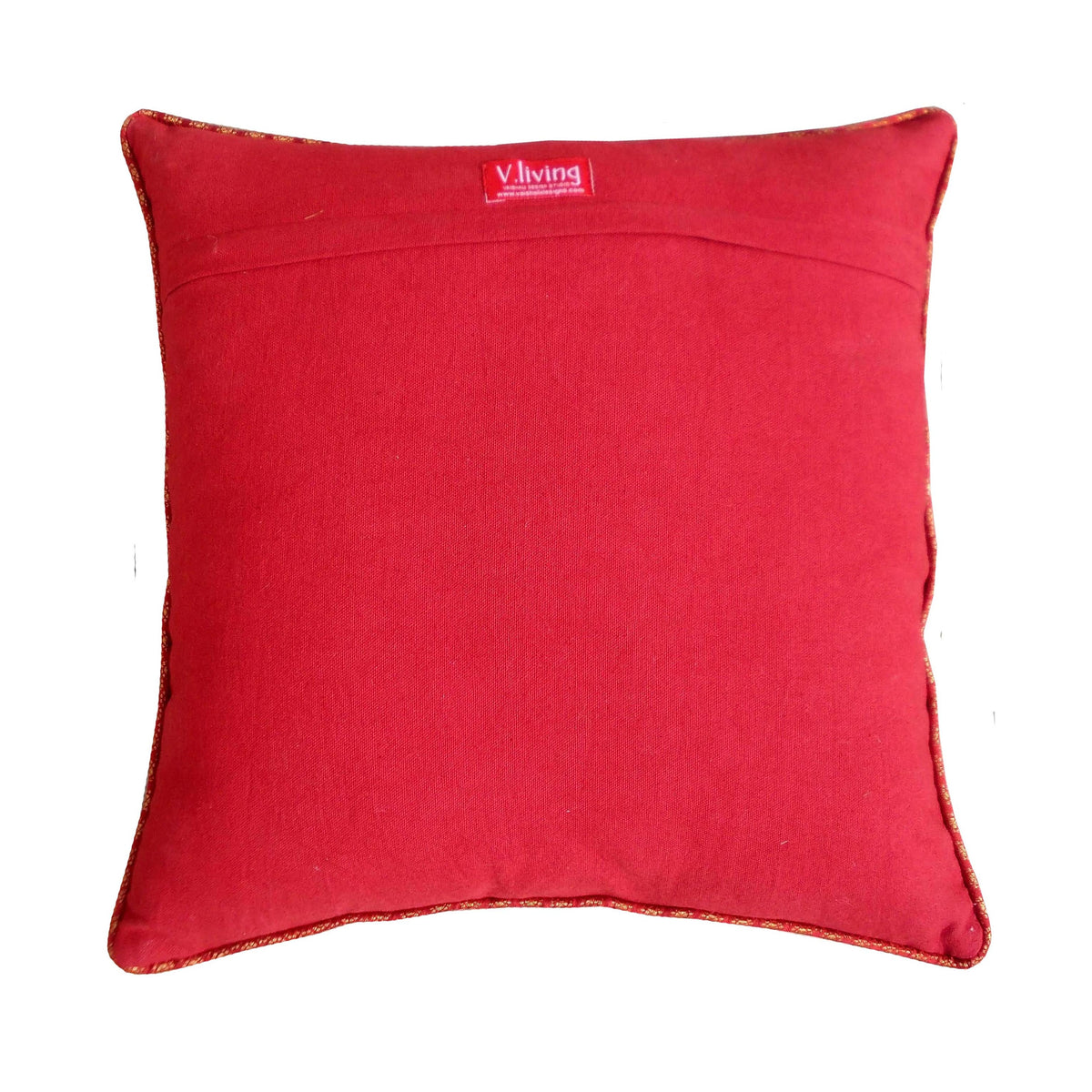 Christmas Snowflake Cushion Cover – Linen & Brocade Pillow Cover