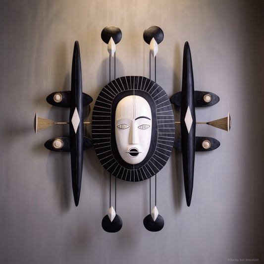 Mask wall lamp