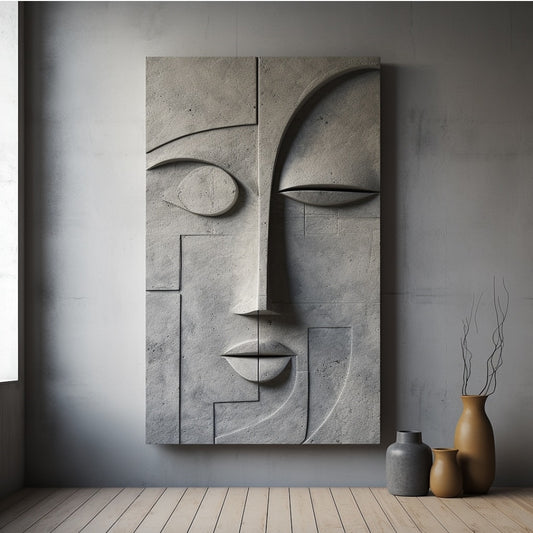 Wall mask inspired wall art