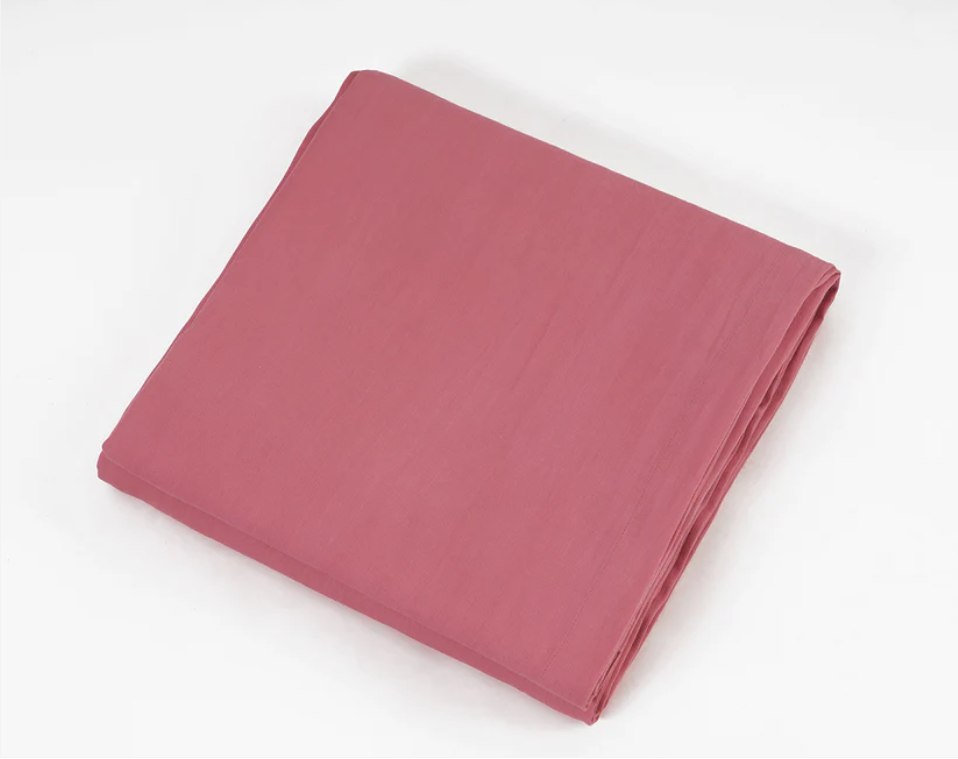 OLD ROSE 300TC flat sheet set, premium pure cotton satin, Sizes available
