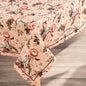 Amour Blush Linen Tablecloth | Vintage Rose Print | 3 Sizes including Round