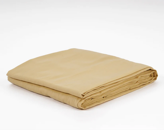 BEIGE 300TC flat sheet set, premium pure cotton satin, Sizes available