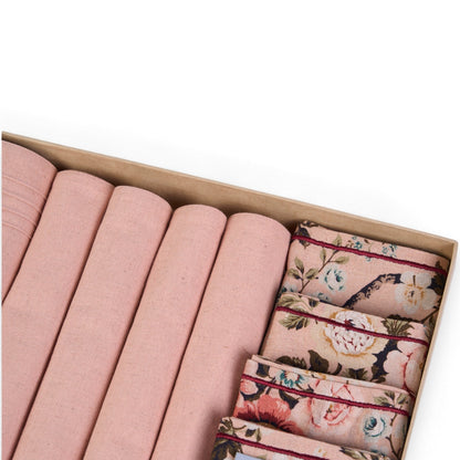 Amour Table Linen Gift Pack | 3 Colours × 3 Combinations | Beige, Blush & Duck Egg
