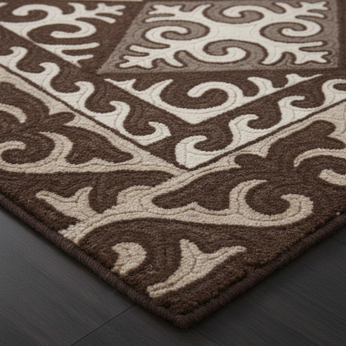 Shyrdak Hand Tufted Wool Viscose Blend Carpet