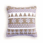 Festive Christmas Snowflakes Cushion Cover with Linen Velvet Blend