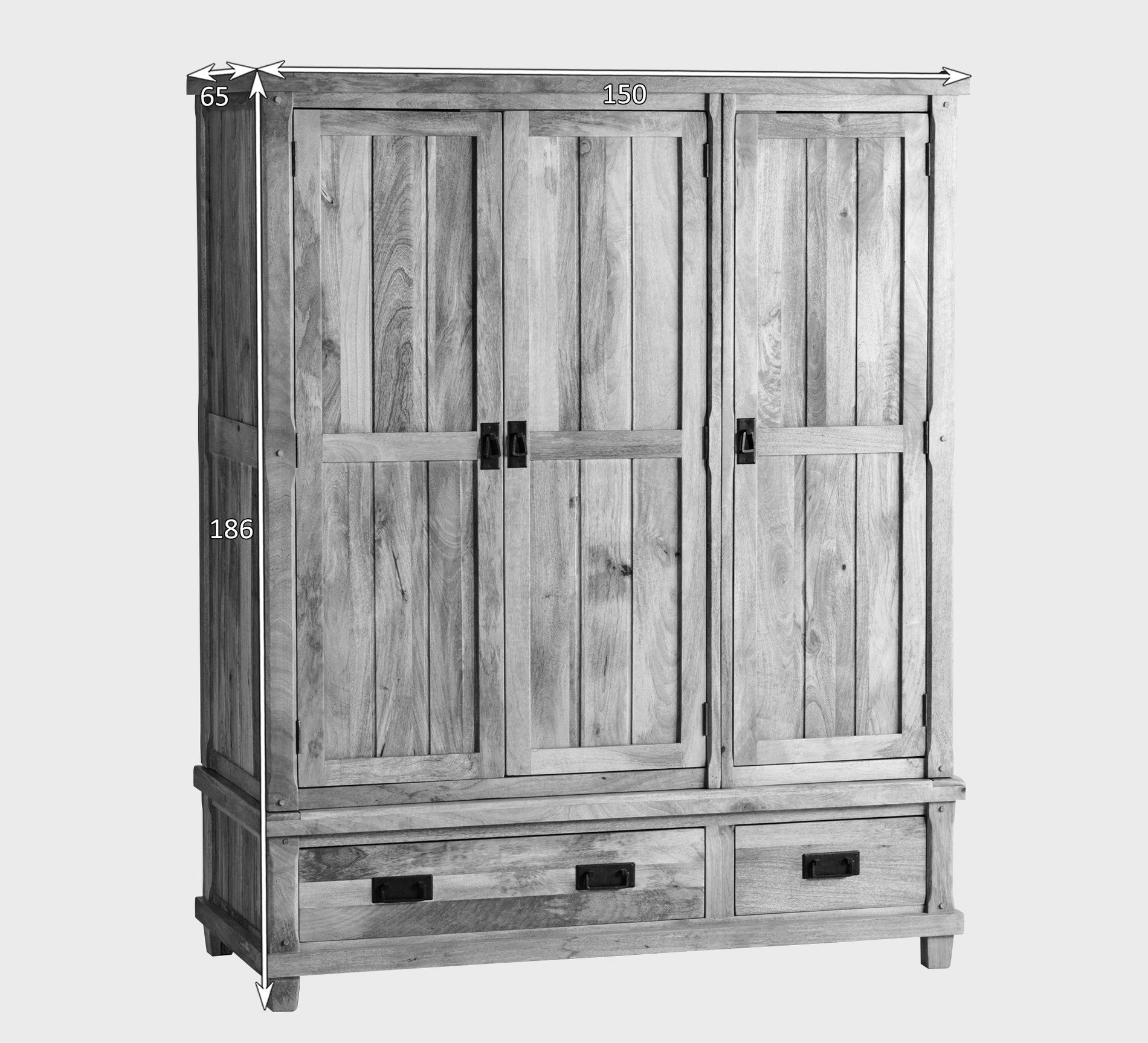 solid mango wooden wardrobe