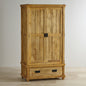 2 Door 2 Drawer Wardrobe in Mango Natural Finish