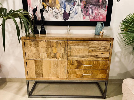 Natural Finish Sideboard front view