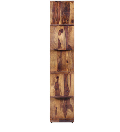 Fairmont Book Shelf Unit in Provincial Teak Finish side view
