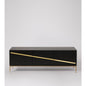 TV Console | Black Mango Wood & Brass