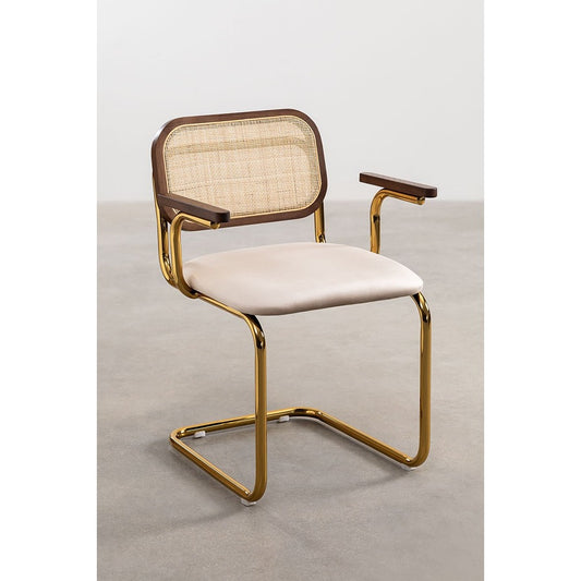 Armrests Tanto Gold Vintage Dining Chair