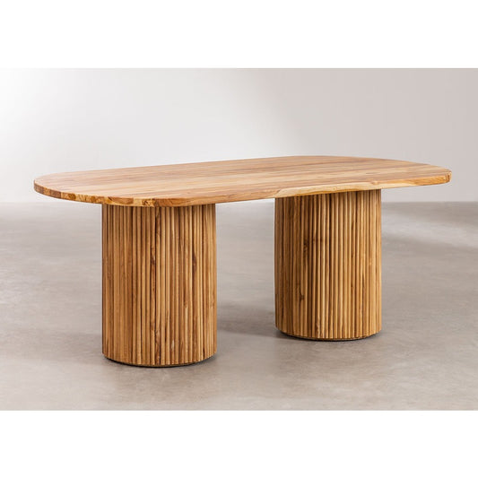 Oval Teak Table Set