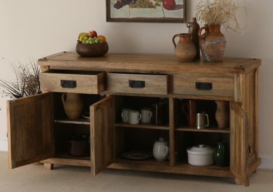 Planksville Side Board in Natural Finish