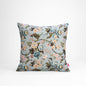Amour Duck Egg Linen Pillow Cover | Vintage Rose Print | 16×16, 18×18 & 12×30 inches