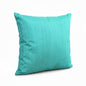 Turquoise Pure Dupioni Silk Cushion Cover | Reversible | Concealed Zip | 3 Sizes