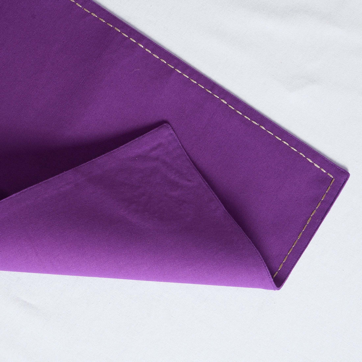 Kashidakaari Plum Placemat | Embroidered Suzani Floral Pattern | 100% Cotton