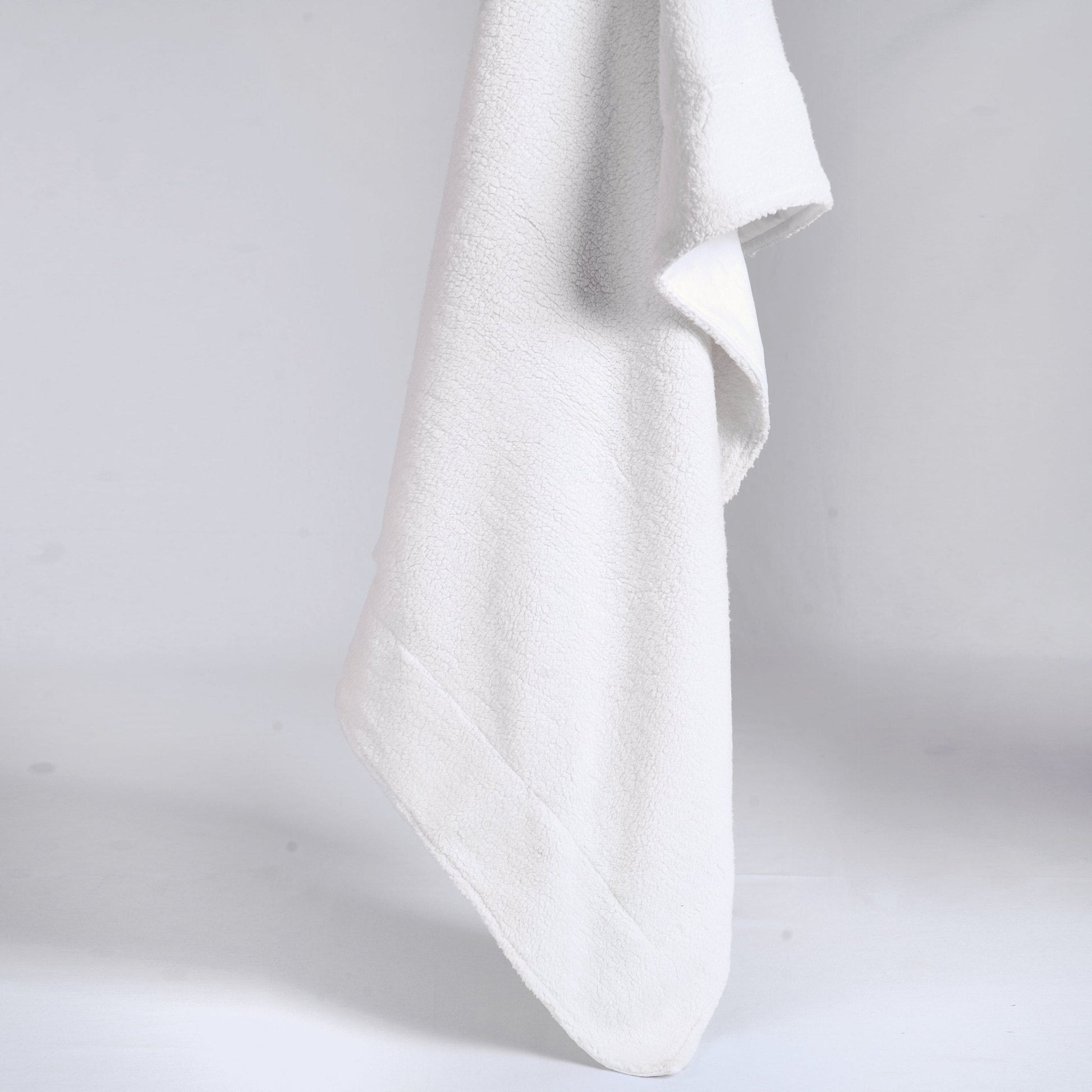 Snow White Parka Faux Fur Throw Blanket 50x60 Inches