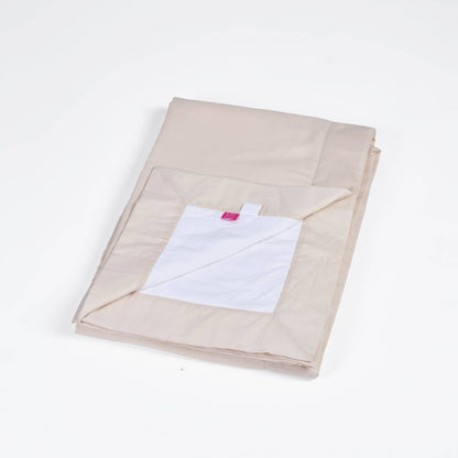 BEIGE - Solid colour soft Cotton three layer dohar, sizes available