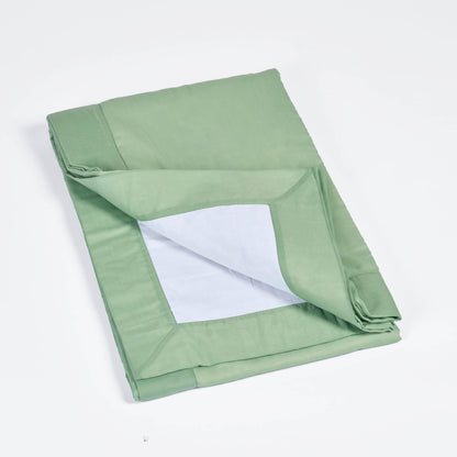 SAGE GREEN - Solid colour soft Cotton three layer dohar, sizes available