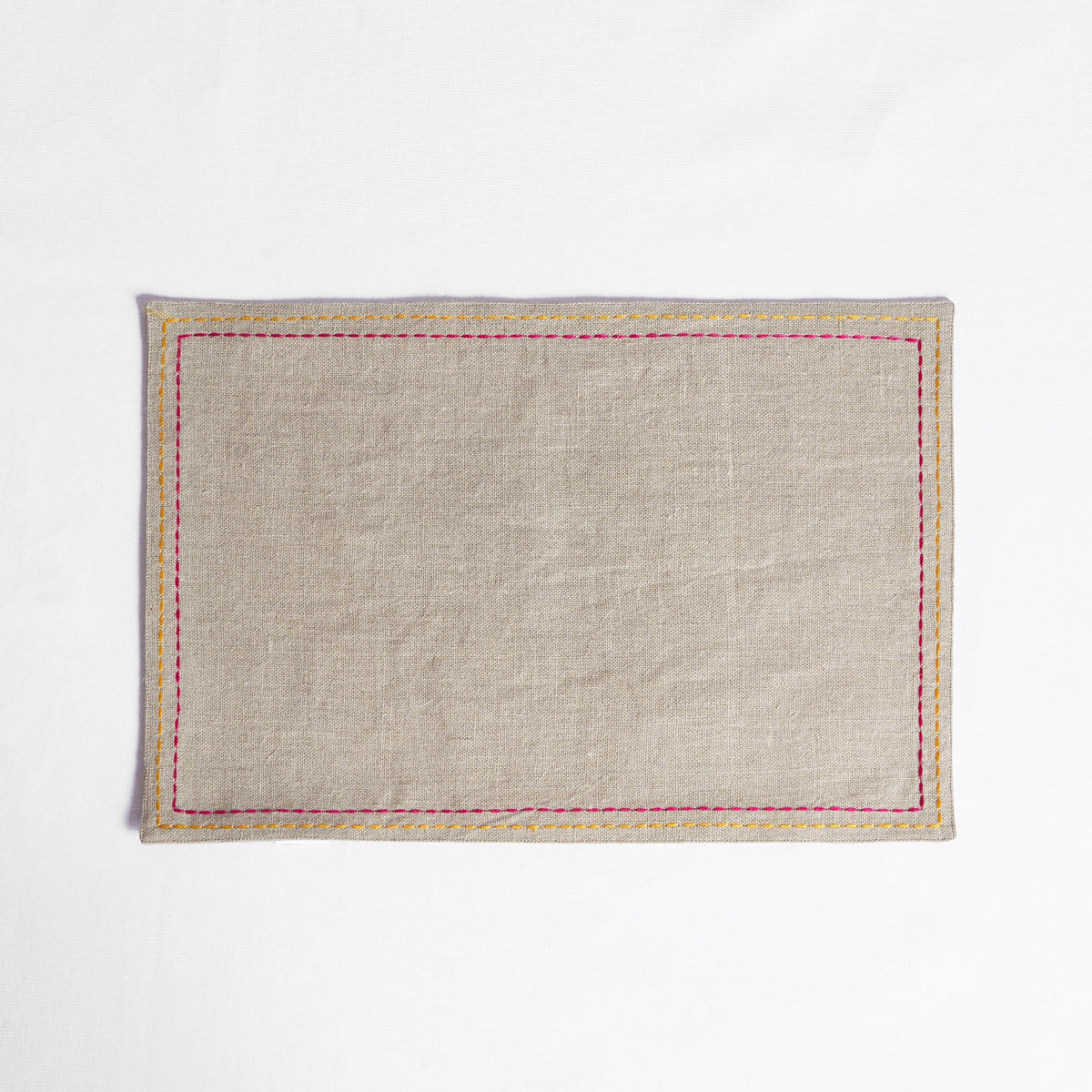 FOLK - Embroidered Linen Placemat Set