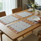 FOLK - Embroidered Linen Kilim Patterned Table Mat Sets