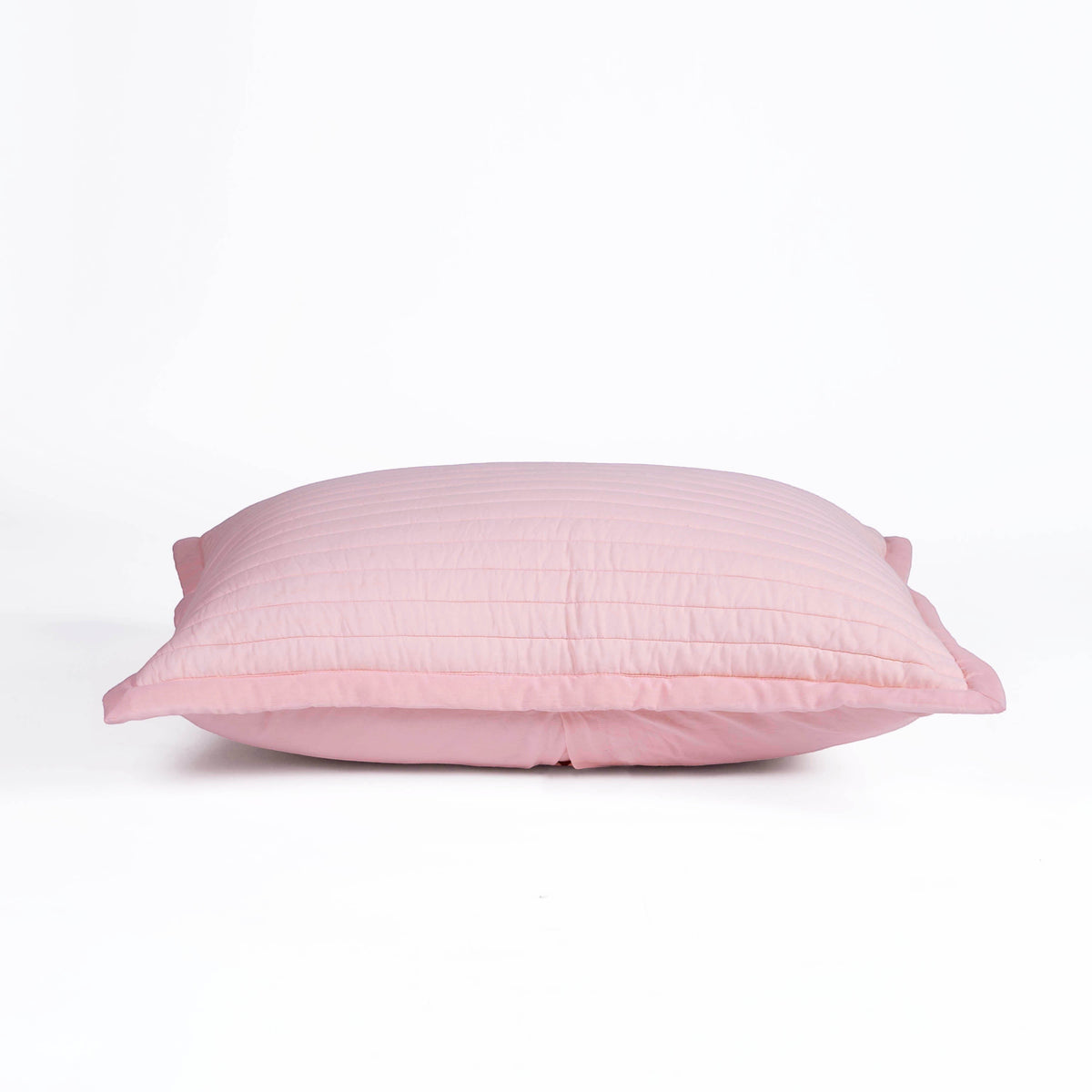 SALMON PINK - Quilted Cotton Pillow Shams