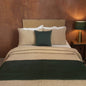 TROPICAL GREEN Quilted Bed Runner Set With Throw Pillow cover