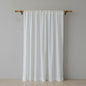 White Pure Linen Curtain Panel With Hanging options