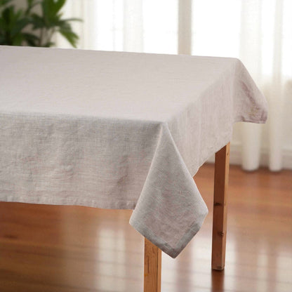 Pure Elements 100% Linen Beige Tablecloth – Square & Rectangle