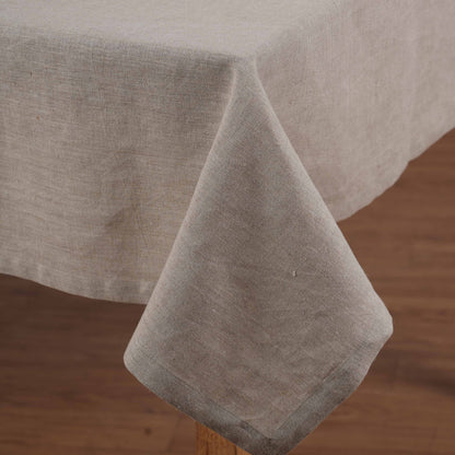 PURE ELEMENTS - Pure Linen Beige Table Cloth – Natural Range | 2 Sizes
