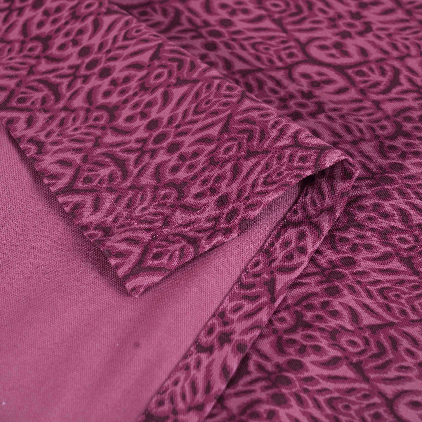 Vliving Plum Ikat Print Cotton Duck Tablecloth for Dining Tables