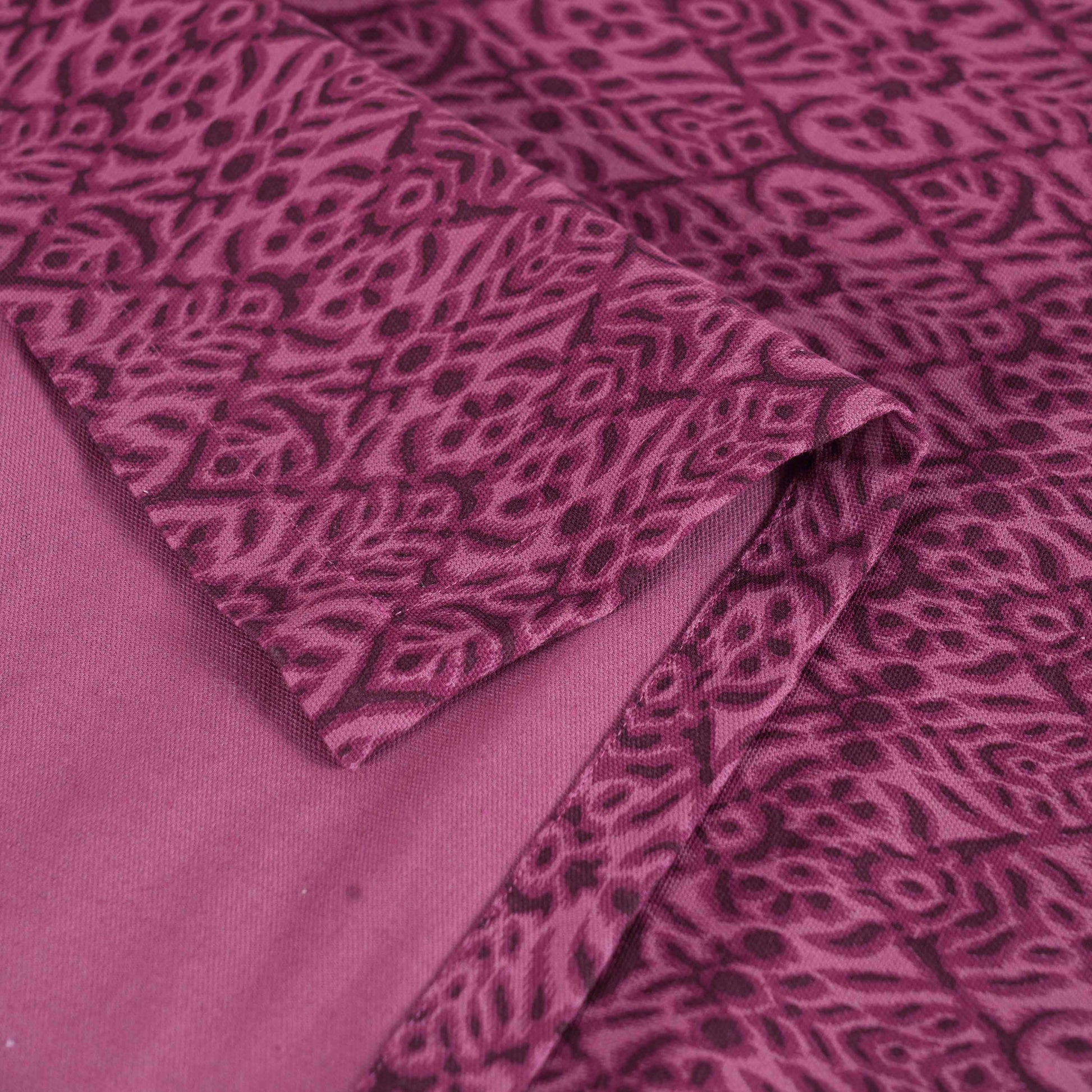 Vliving Plum Ikat Print Cotton Duck Tablecloth for Dining Tables
