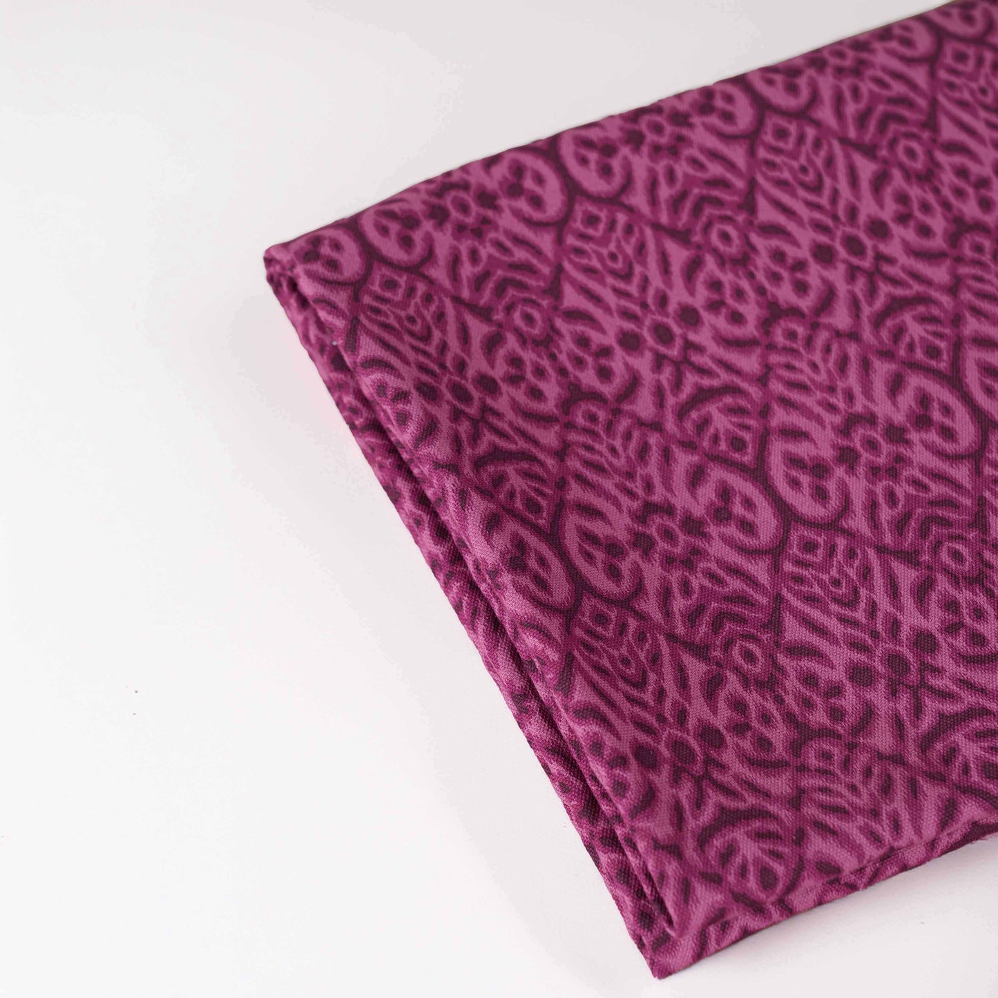 Vliving Plum Ikat Print Cotton Duck Tablecloth for Dining Tables