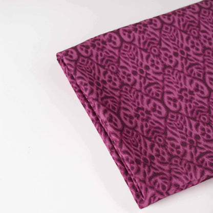 Vliving Plum Ikat Print Cotton Duck Tablecloth for Dining Tables