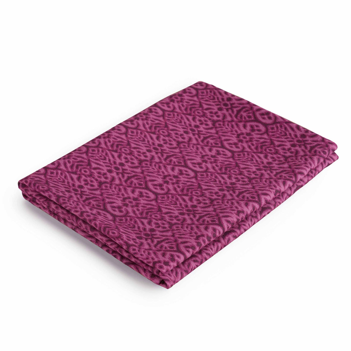 Vliving Plum Ikat Print Cotton Duck Tablecloth for Dining Tables