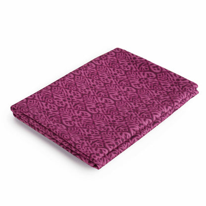 Vliving Plum Ikat Print Cotton Duck Tablecloth for Dining Tables