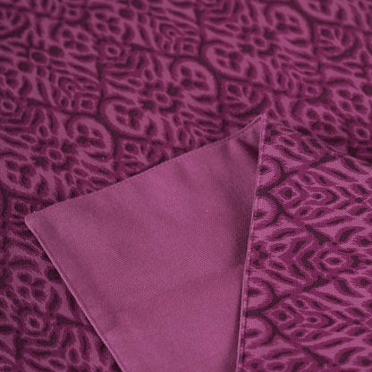 Ikat Print Plum Cotton Duck Table Runner 13x24 13x60 13x72