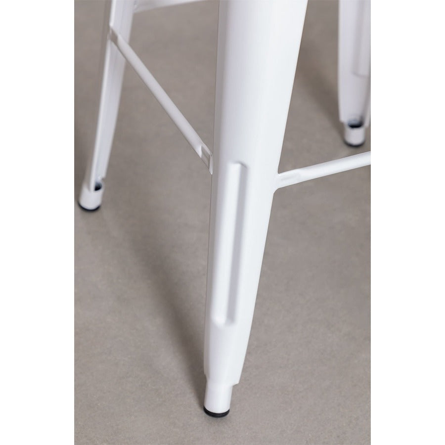 Industrial Wooden Bar Stool
