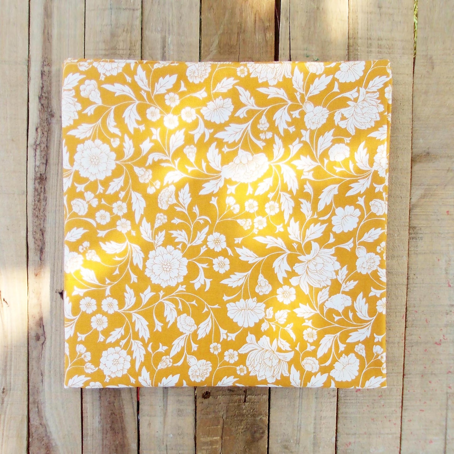 Vliving Yellow Kalamkari Premium Handcrafted Cotton Table Cover for Dining